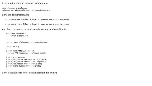 Nginx redirect to main domain from subdomain without changing URL in address bar смотреть онлайн