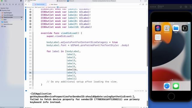 Learn about Dynamic Type in swift | Accessibility Font смотреть онлайн