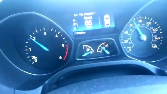 Ford Focus 1.6 TDCi T1DA T1DB autobahn / motorway test RPM смотреть онлайн