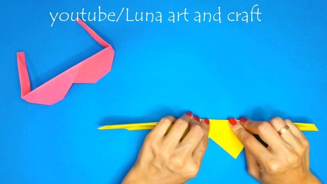 Поделки из бумаги для детей | Игрушки / Оригами очки | Origami paper Sunglasses смотреть онлайн