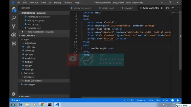 Networking Tutorial with Cisco CCNA 200-301 - 140 - Django Fundamentals - django templates смотреть онлайн