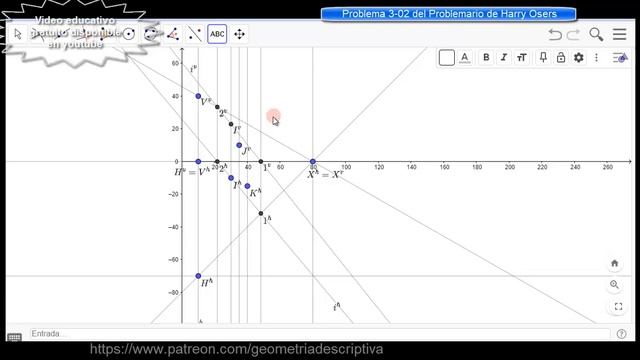 Puntos, Rectas y Trazas de Planos - Plano de perfil - Doble Proyección Ortogonal - Geometría Descr смотреть онлайн
