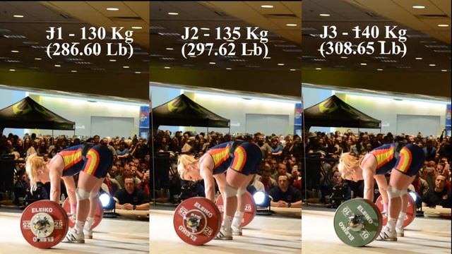 Lydia Valentin 75 Kg Class Side-By-Side Lifts at the 2014 Arnold Weightlifting Championships