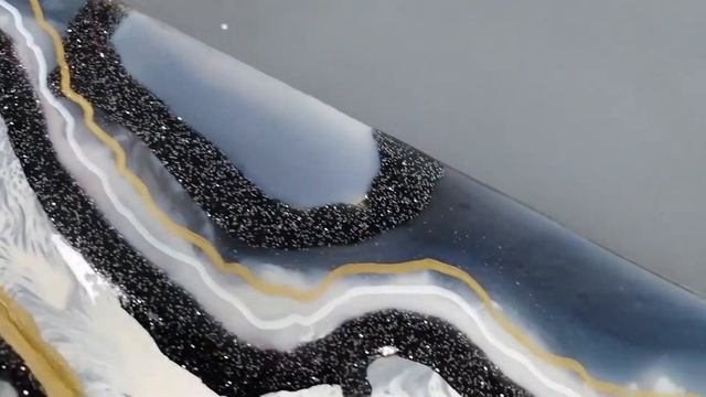 Картина из эпоксидной смолы в стиле Geode смотреть онлайн