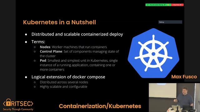 Education Spring '23 Week 10 | Containerization/Kubernetes - Max Fusco смотреть онлайн