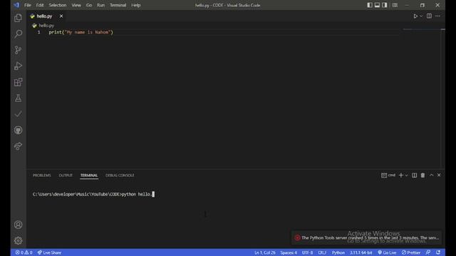 Watch this 2023 Amharic Python Course #1 - First Python Program смотреть онлайн