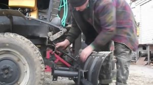 Отвал самодельный (обзор крепления к  минитрактору )