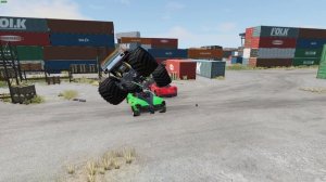 Монстр трак против машин