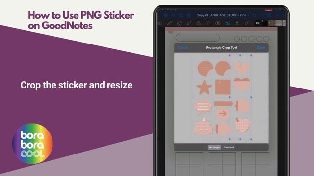 How to use PNG Sticker on GoodNotes - Digital Planner User Guide by Boraboracool смотреть онлайн