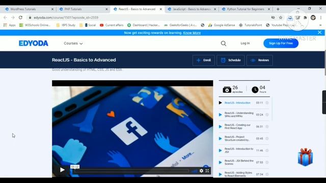 Free Courses Python Programming JS WordPress PHP React.JS Free Projects Online Classes смотреть онлайн