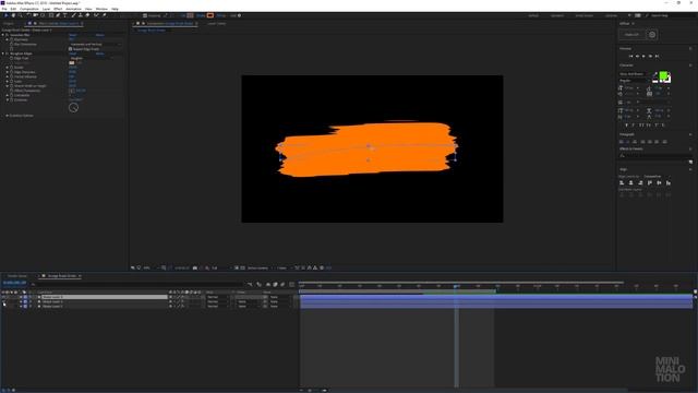 Create & Animate Natural Brush Stroke In After Effects - No 3rd plugins смотреть онлайн