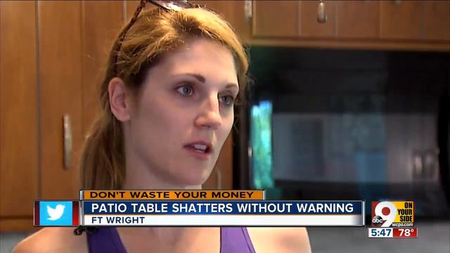 Glass patio table shatters without warning смотреть онлайн