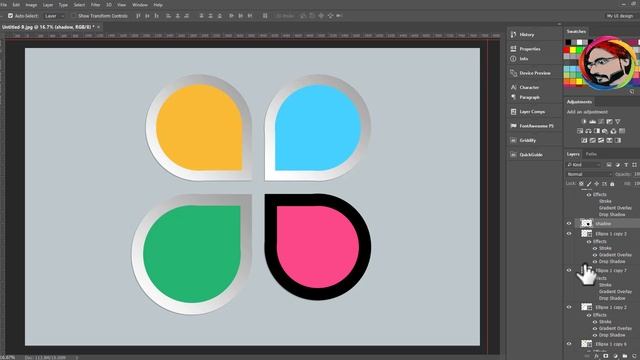 Photoshop CC Web Design Graphic Design Infographic Ui Ux android wireframe Tutorial смотреть онлайн