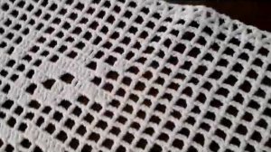 Филейная квадратная салфетка "Пасхальная".Схема.