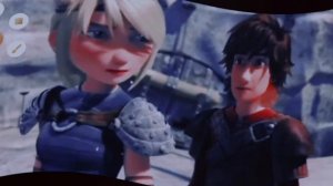 иккинг и Астрид в клипе не одиночки