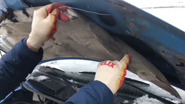 Установка упоров капота на Газель Бизнес. смотреть онлайн