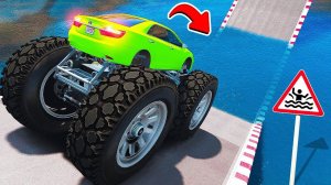 СМОЖЕТ ЛИ ГИГАНТСКАЯ ТОЙОТА КАМРИ 3.5 ПРОЕХАТЬ БОЛЬШУЮ ЛУЖУ В ГТА 5 МОДЫ! ЭКСПЕРИМЕНТЫ В GTA 5 ВИДЕО