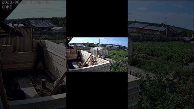 Пристрой 7×3 из бруса. Часть 3 #пена #эксперимент смотреть онлайн