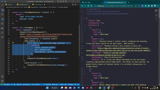React Redux Thunk Middleware Tutorial | News App Project using Redux Thunk смотреть онлайн
