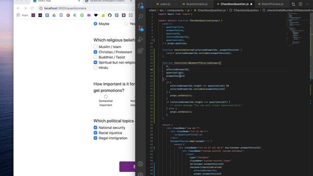 Limiting the number of user answers for checkbox questions смотреть онлайн
