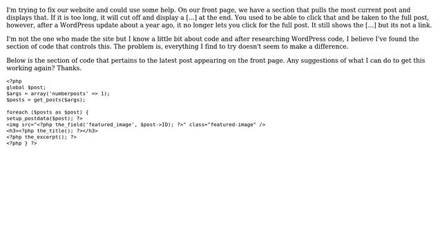 Wordpress: Read More for Excerpt not working смотреть онлайн
