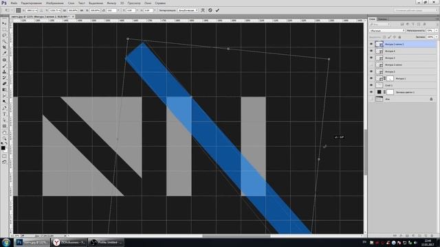 Делаю лого на конкурс в Photoshop (ZION Business) смотреть онлайн