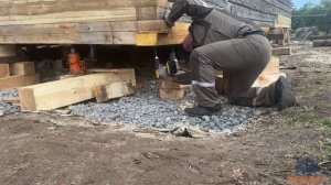 РЕНОВАЦИЯ ДЕРЕВЕНСКОГО ДОМА l ЗАМЕНА ФУНДАМЕНТА I ЗАМЕНА СГНИВШИХ БРЕВЕН
