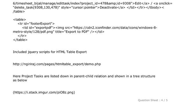 HTML : jQuery - Export HTML table with Tree Structure to PDF/Excel смотреть онлайн