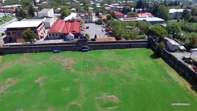 Kvareli fortress / ყვარლის ციხე / Крепость Кварели / - 4K aerial video footage DJI Inspire 1 смотреть онлайн