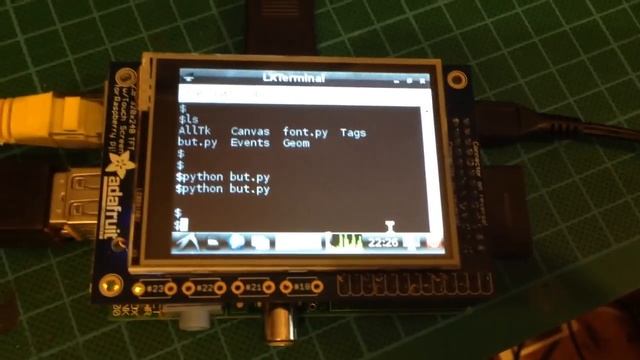 Adafruit PiTFT Colour Touchscreen Display for Raspberry Pi смотреть онлайн
