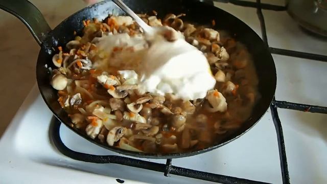 Грибы запеченные с куриной грудкой.  Чо ПОХАВАТЬ  #чопохавать  #9