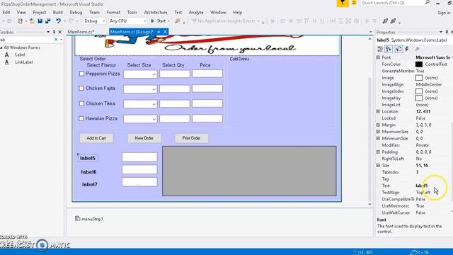 Pizza Order project in C# ULearn Tutorials in Urdu Part 3 смотреть онлайн