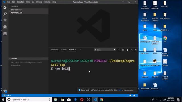 Full Stack Software developer, npm init and project folder creation смотреть онлайн