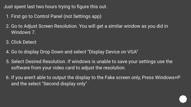 Can a fake second display be enabled in Windows 10? смотреть онлайн