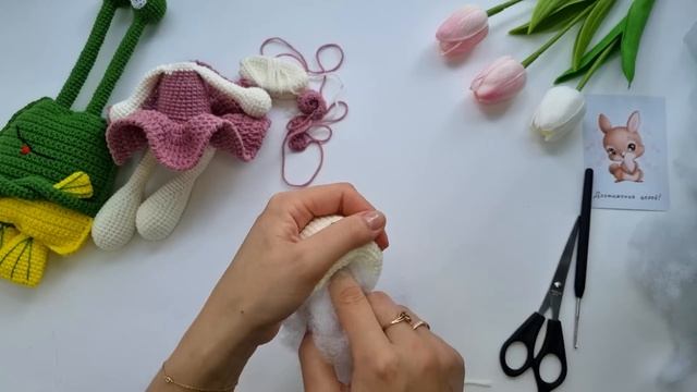 Внеплановое видео))// Рассказываю как оформляю зайку в платье// вступила в проект #101cottontoys смотреть онлайн