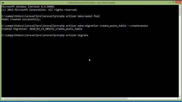 Laravel 7 Tutorial - Migration смотреть онлайн