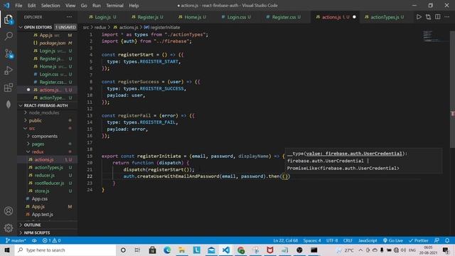 React Redux Firebase Authentication | User Login & Signup | Social Media Login using Firebase смотреть онлайн