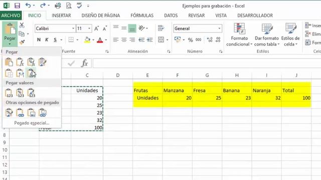 Copiando y pegando datos en Excel M2 diapositiva 7 a 9 смотреть онлайн