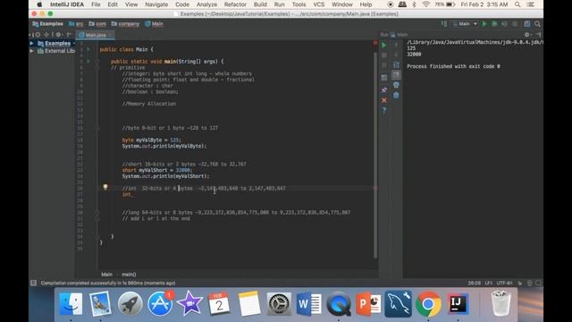 Java Tutorial for Beginners - Primitive Data Types смотреть онлайн