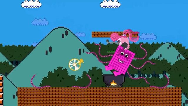 Giant Mario Gold vs the Giant Mommy Long Leg mix Numberblocks save Peach | Game Animation смотреть онлайн