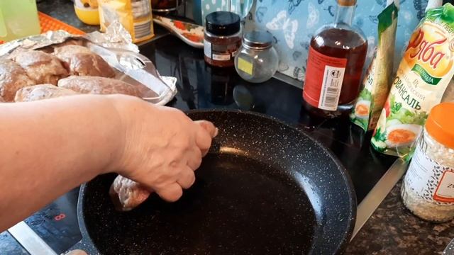 122. МЯСНЫЕ РУЛЕТИКИ БЕЗ ЗАМОРОЧЕК. (Очень вкусно!) смотреть онлайн