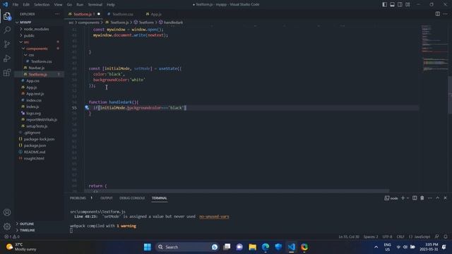 Enabling and disabling dark mode | Using multiple react state handling functions смотреть онлайн