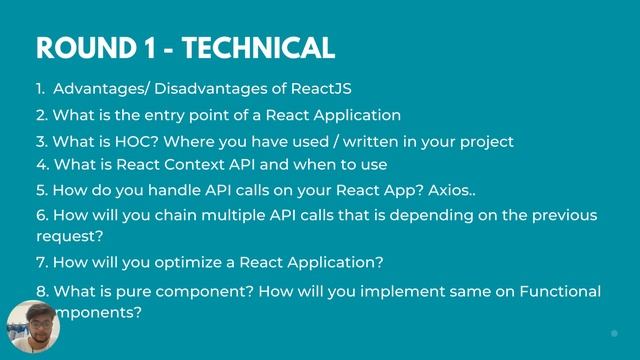 TCS - ReactJS Interview | Frontend Developer | 2+ Years | Javascript Interview Questions 2022 смотреть онлайн