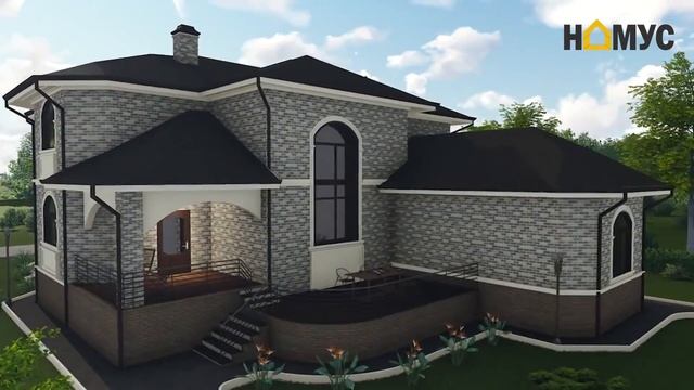 Многоуровневый жилой дом 342 м² - "НАМУС" смотреть онлайн