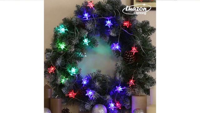 Электрогирлянда светодиодная Luazon Lighting "Звезда средняя", 20 ламп, многоцветная, 5м смотреть онлайн