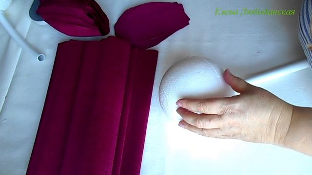 Огромный ростовой пион с бутонами, бесплатный мастер-класс смотреть онлайн