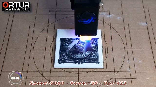 Ortur #laser Master 3, Tio2 + Ceramic Tile Engraving + Ortur LM3 Discount Code In Description Below