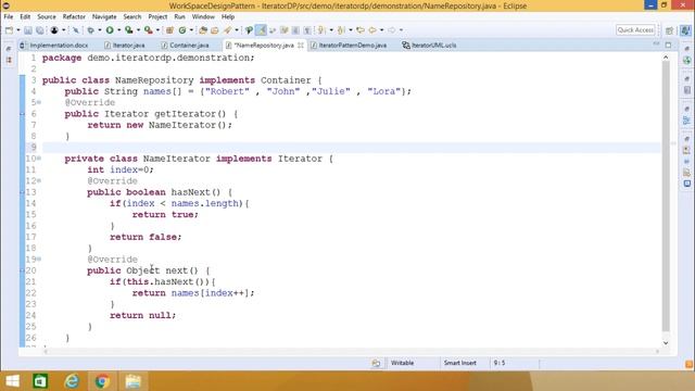 Iterator Design Pattern смотреть онлайн