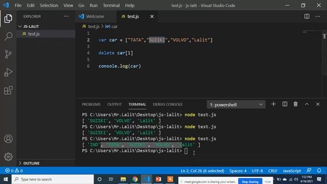 Javascript Class 16-April-2021 | Live Technical Class | Javascript Tutorials | Lalit Sharlawar смотреть онлайн