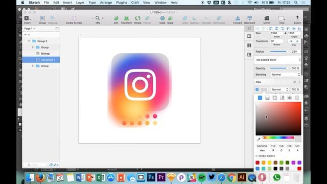 New Instagram Logo from Adobe Illustrator To Sketch! • Sketch 3 Tutorial & Design Workflow смотреть онлайн